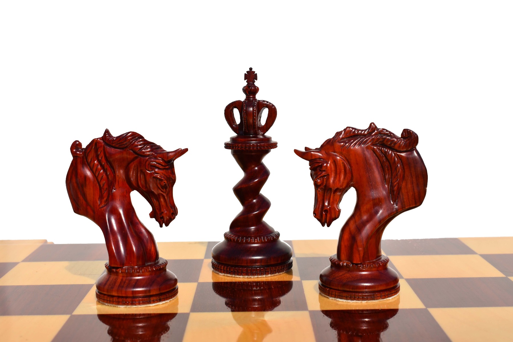 4.5 Jacques Staunton 1849 - Luxury Brass Metal Chess Set- Chess