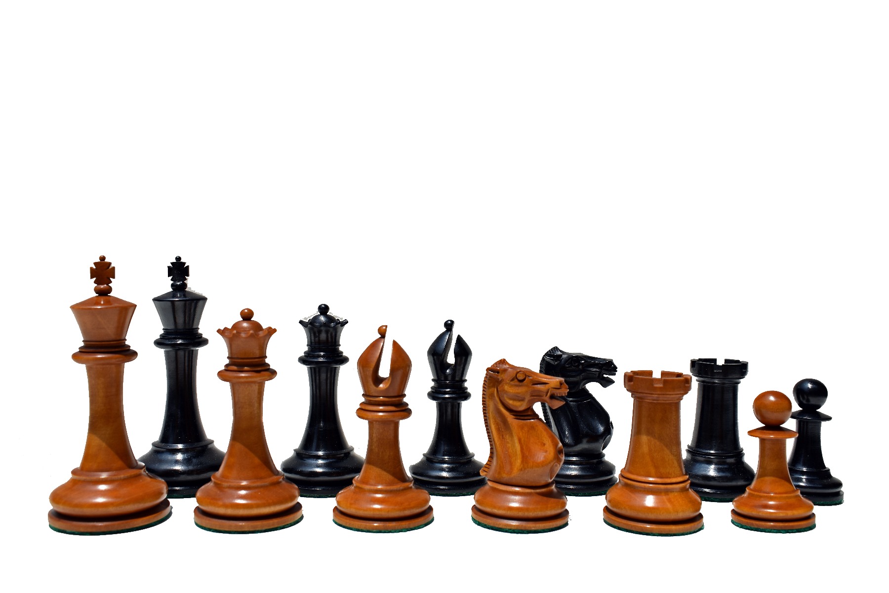 Sinquefield Cup Series Reproduced Staunton Chess Pieces Only set in Ebony  Wood