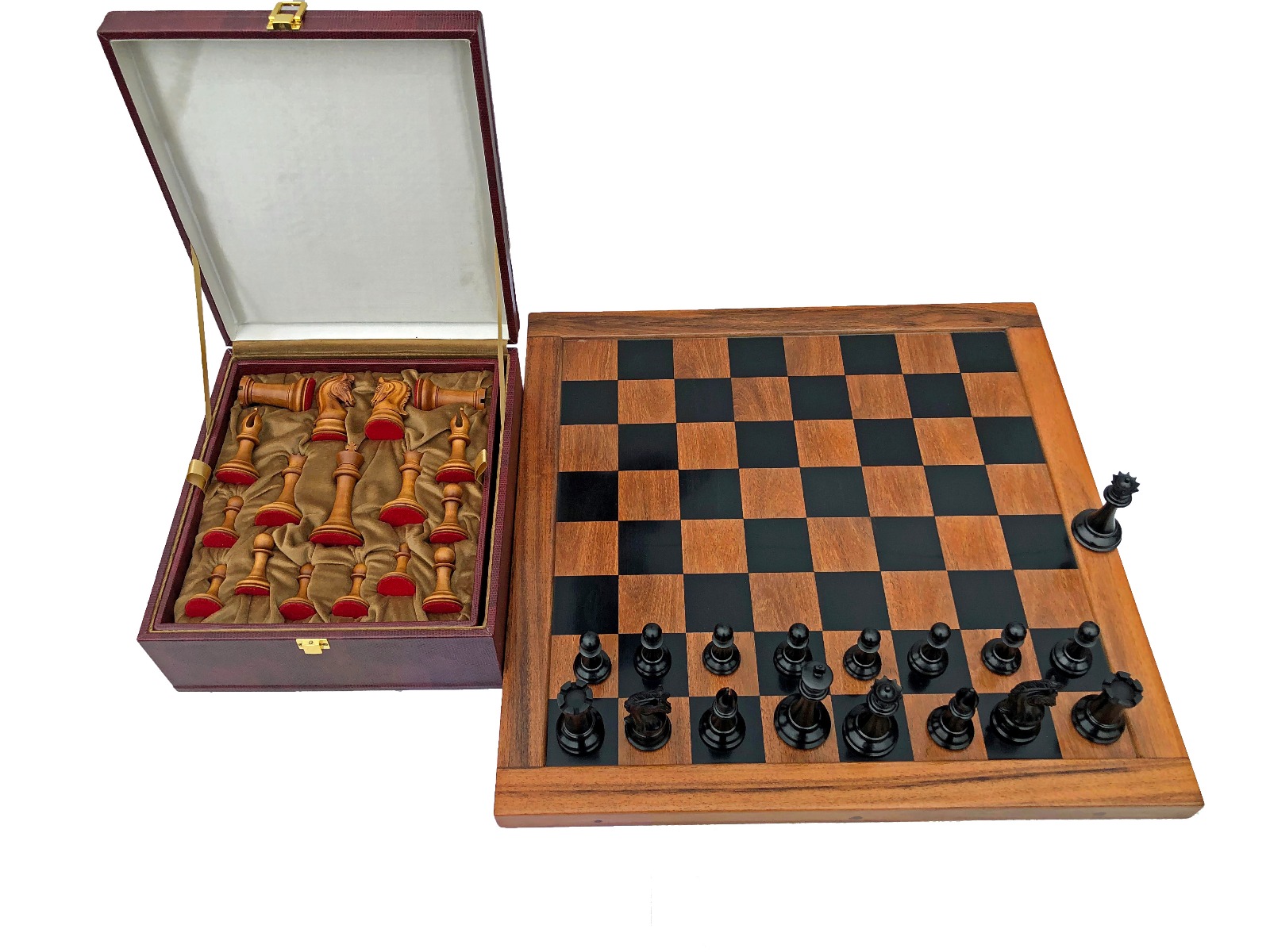 Timeless Imperial Series Chess Set Repro Antiqued Boxwood