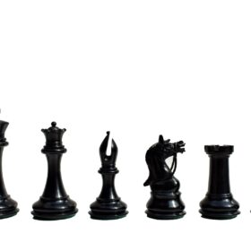 Antarctica Series Chess Pieces Boxwood & Ebony 4" King-3019