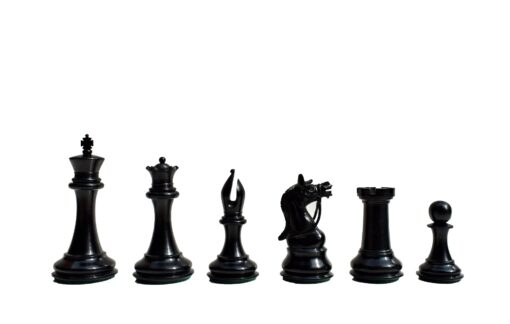 Antarctica Series Chess Pieces Boxwood & Ebony 4" King-3019