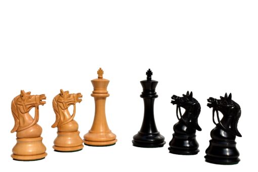 Antarctica Series Chess Pieces Boxwood & Ebony 4" King-3020