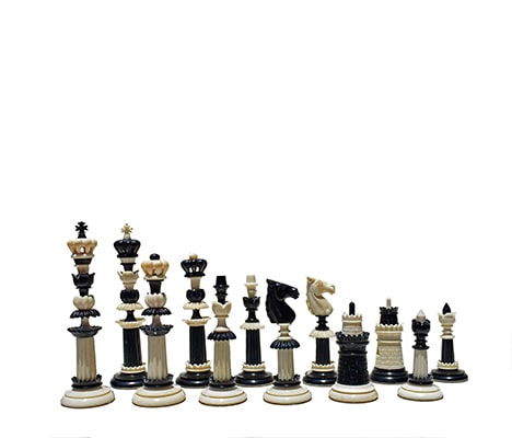 Bone Crafted Chess Pieces