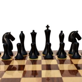 Ulbrich Series Chess Pieces Boxwood & Ebonized 3.75" King-1791