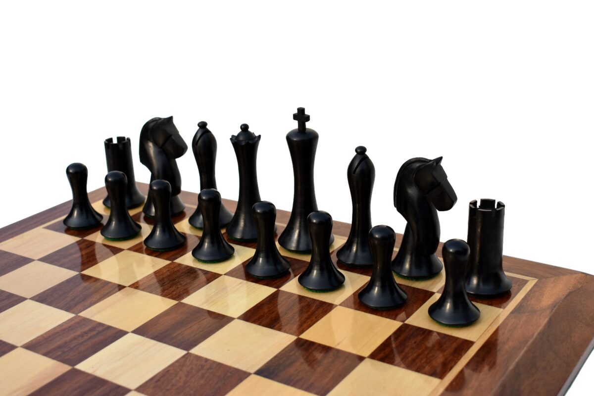 Ulbrich Series Chess Pieces Boxwood & Ebonized 3.75" King-1792