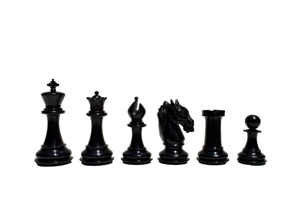 Ambassador Series Chess Pieces Boxwood & Ebony 3.75" King-3044