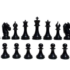 Ambassador Series Chess Pieces Boxwood & Ebony 3.75" King-3046