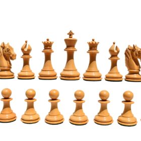 Ambassador Series Chess Pieces Boxwood & Ebony 3.75" King-3045