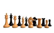 American Staunton Chess Pieces Boxwood & Ebony 4" King-0