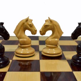 Arabian Series Chess Pieces Boxwood & Ebony 4.4" King-3039