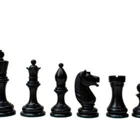 The Botvinnik Flohr Series Chess Pieces Boxwood & Ebony 4" King-2103