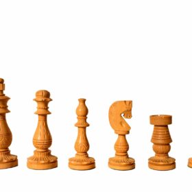 Gumat Series Chess Pieces Boxwood & Sheesham 3.75" King-6606