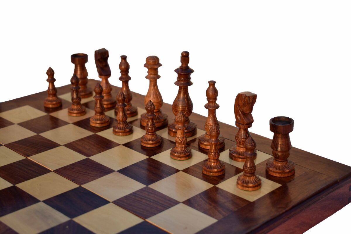 Gumat Series Chess Pieces Boxwood & Sheesham 3.75" King-6610