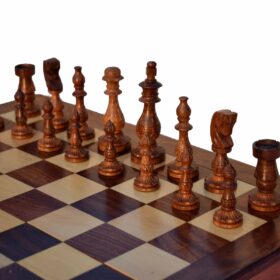 Gumat Series Chess Pieces Boxwood & Sheesham 3.75" King-6610