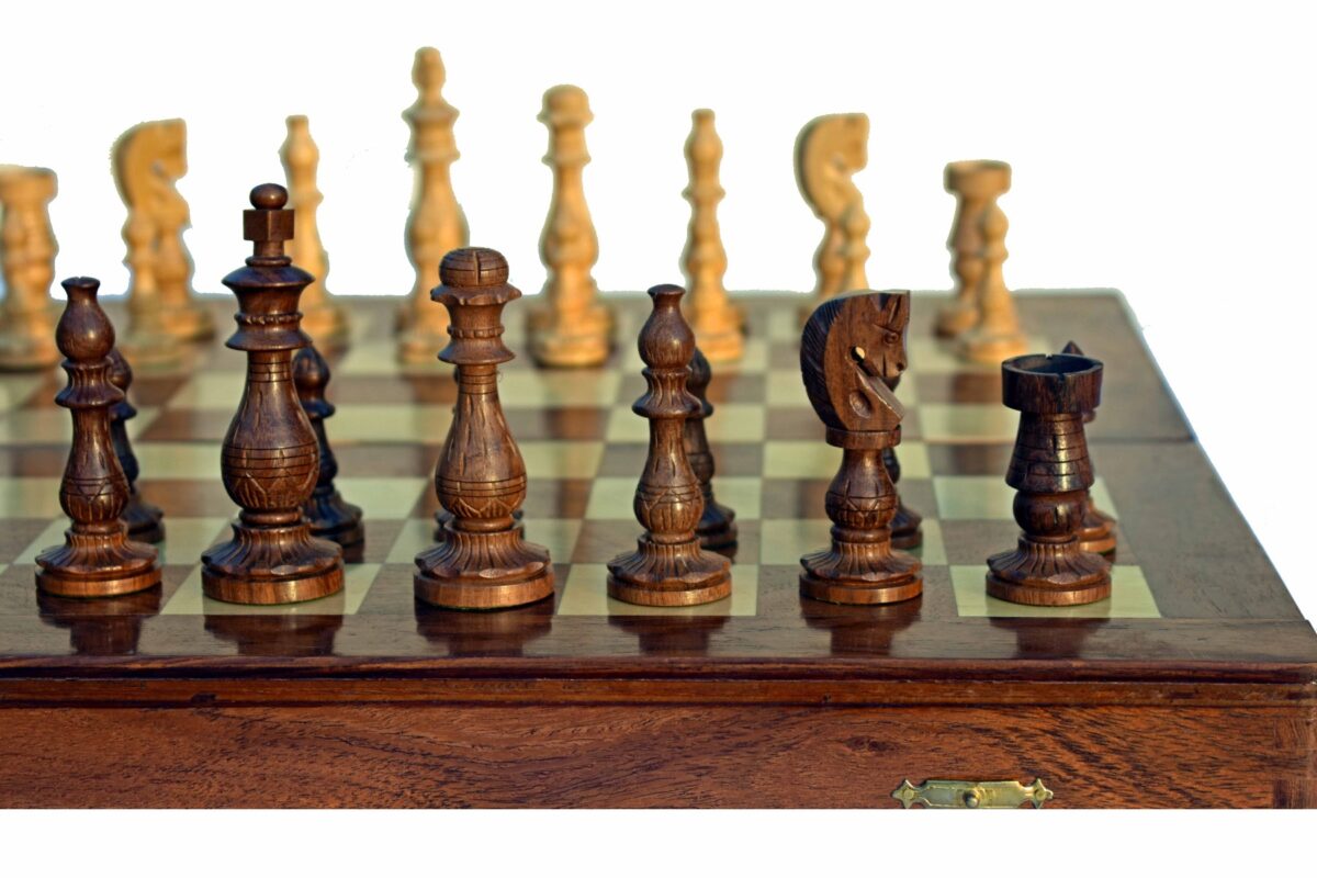 Gumat Series Chess Pieces Boxwood & Sheesham 3.75" King-6611