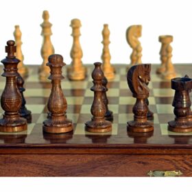 Gumat Series Chess Pieces Boxwood & Sheesham 3.75" King-6611