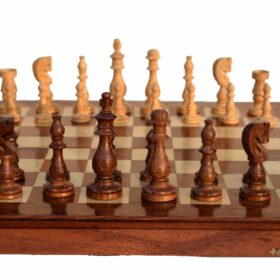 Gumat Series Chess Pieces Boxwood & Sheesham 3.75" King-6612