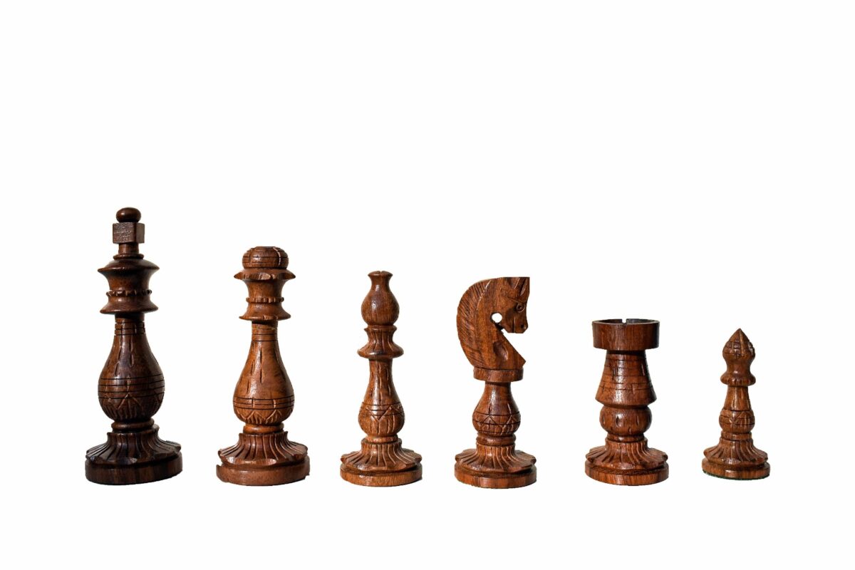 Gumat Series Chess Pieces Boxwood & Sheesham 3.75" King-6607