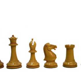 Anderssen Drop Jaw Chess Pieces Boxwood & Ebony 4.4" King-2029