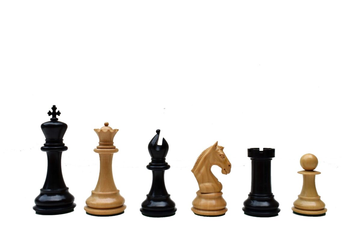 Arabian Series Chess Pieces Boxwood & Ebony 4.4" King-4950