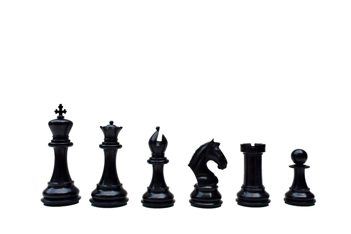 Arabian Series Chess Pieces Boxwood & Ebony 4.4" King-4952