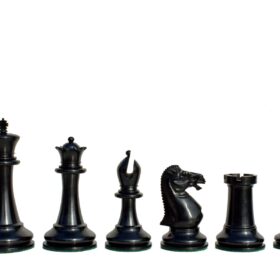 Anderssen Drop Jaw Chess Pieces Boxwood & Ebony 4.4" King-2030