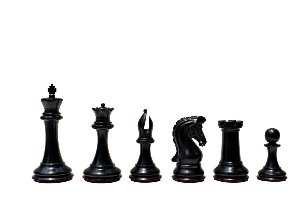 Imperial Series Timeless Chess Pieces Antiqued Boxwood & Ebony 4" King-2017