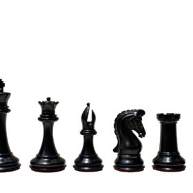 Imperial Series Timeless Chess Pieces Antiqued Boxwood & Ebony 4" King-2017