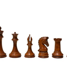 Imperial Series Timeless Chess Pieces Antiqued Boxwood & Ebony 4" King-2016