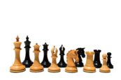 King George Series Chess Pieces Boxwood & Ebony 3.75" King-0