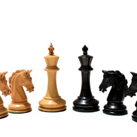 King George Series Chess Pieces Boxwood & Ebony 3.75" King-2746