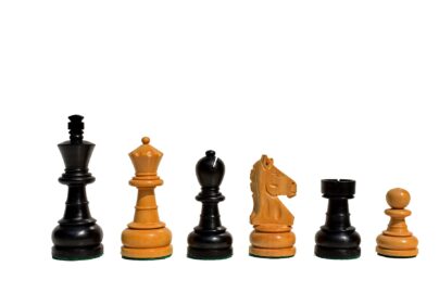 The Marvelous Series Chess Pieces Boxwood & Ebonized 3.25" King-0