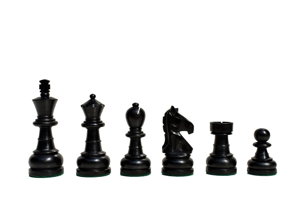 The Marvelous Series Chess Pieces Boxwood & Ebonized 3.25" King-1822