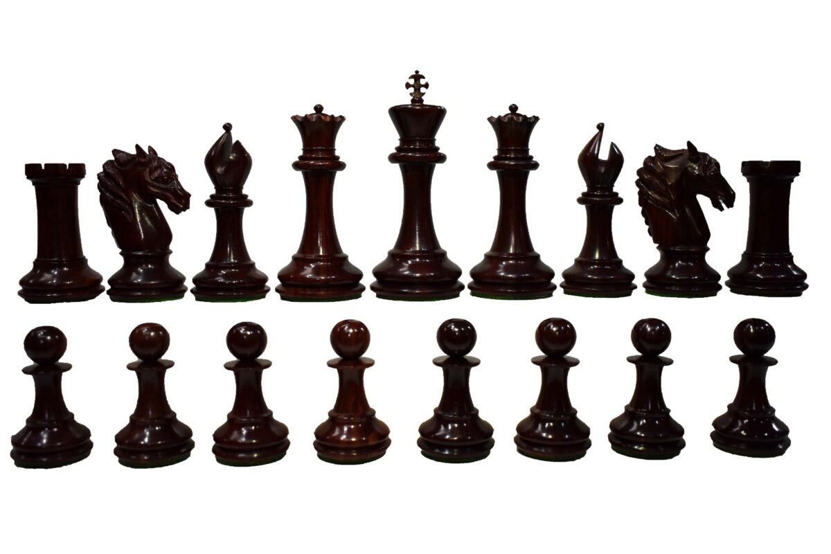 The Master Series Chess Pieces Boxwood & Padauk 4.4" King-2712