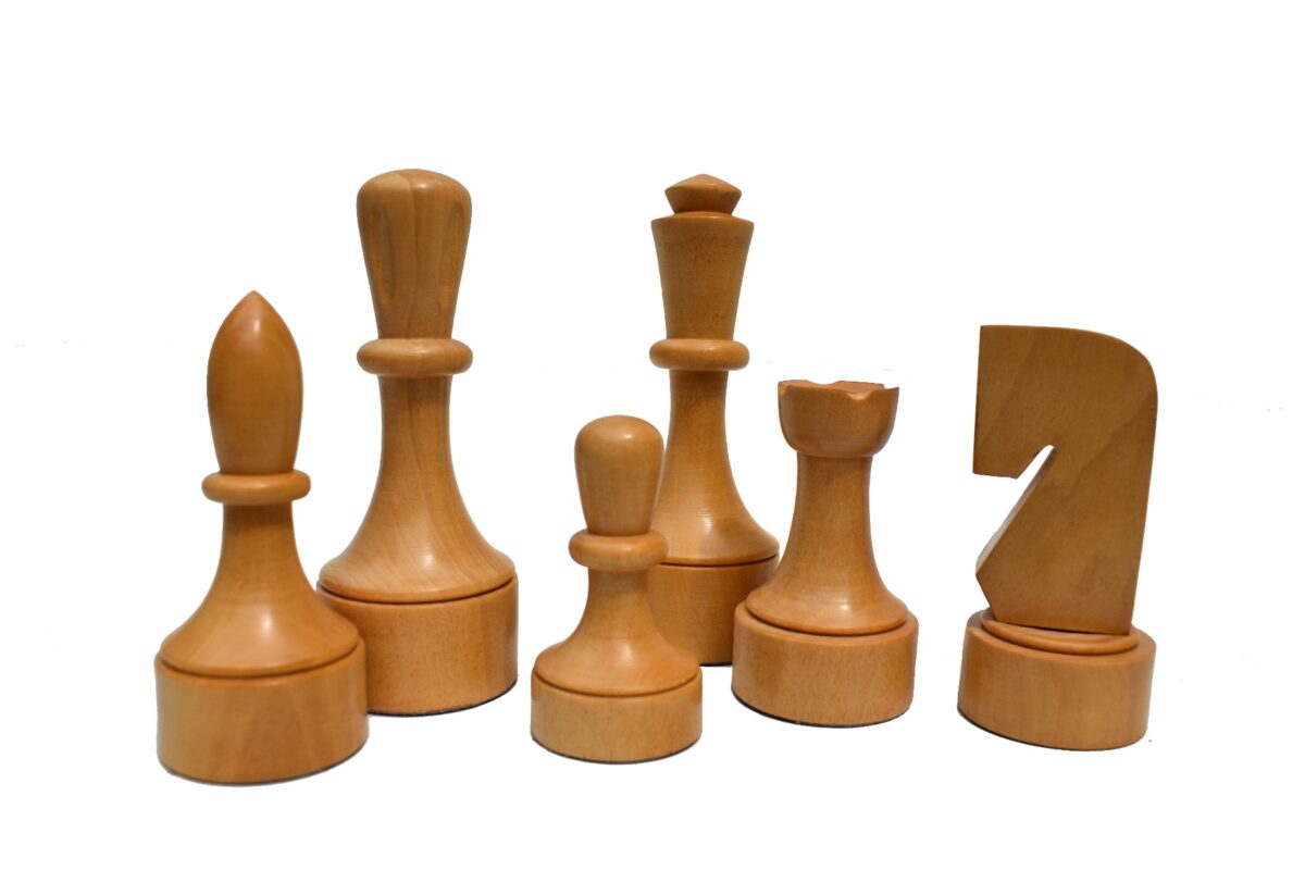 Northern Art Chess Pieces Boxwood & Ebonized 3.75" King-1855