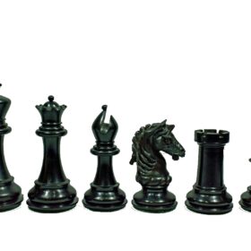 Sebastian Series Chess Pieces Matte Finish Boxwood & Ebony 4.4" King-2686