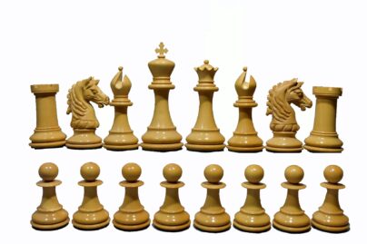 Sebastian Series Chess Pieces Matte Finish Boxwood & Ebony 4.4" King-0