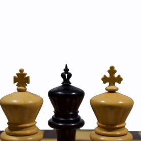 Sebastian Series Chess Pieces Matte Finish Boxwood & Ebony 4.4" King-2692