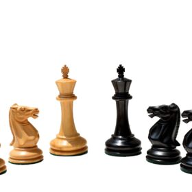 The Charles Morphy Series Chess Pieces Boxwood & Ebony 3.75" King-2597