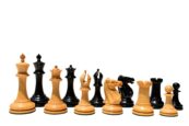 The Charles Morphy Series Chess Pieces Boxwood & Ebony 3.75" King-0