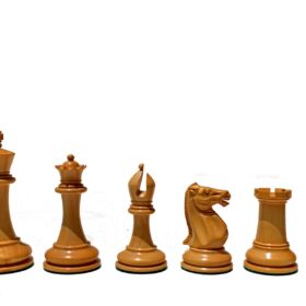 The Charles Morphy Series Chess Pieces Boxwood & Ebony 3.75" King-2595