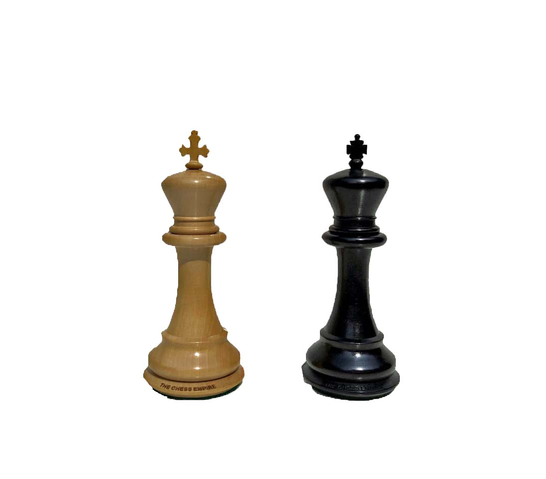 Arabian Series Chess Pieces Boxwood & Ebony 4.4" King-4986