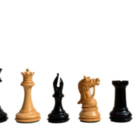 Antarctica Series Chess Set Boxwood & Ebony 4" King with 2.25" Square Tournament Series Chess Board-3882