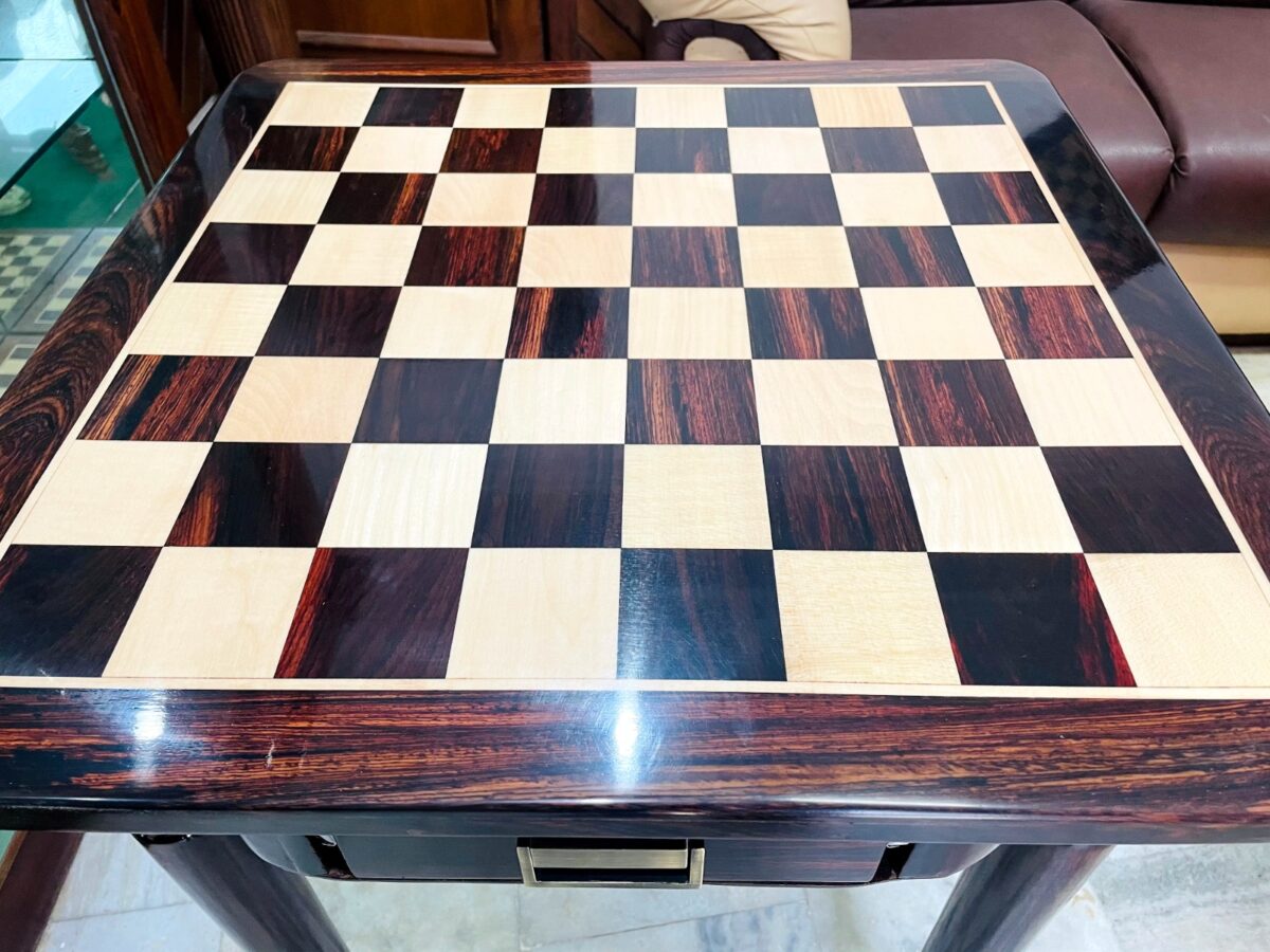 The Exclusive Series Luxury Chess Table Maple & Rosewood 2.5" Square -8657