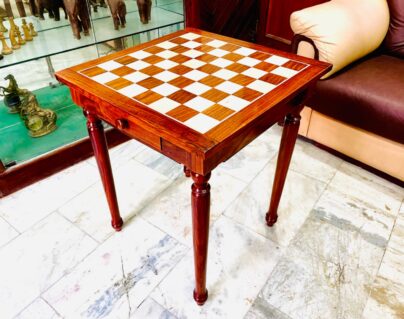 The Traditional Series Chess Table Maple & Sheesham-0