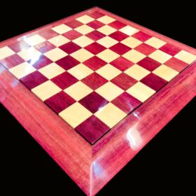 The Empire Series Luxury Chess Boards Maple & Purple Heart Wood-0