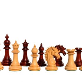 The Millennium Staunton Chess Pieces Boxwood & padauk 4.4" King-0