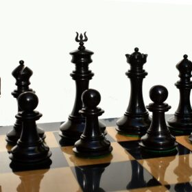 Ferrari Series Chess Pieces Boxwood & Ebony 4.4" King-5083