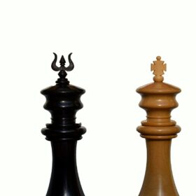 Ferrari Series Chess Pieces Boxwood & Ebony 4.4" King-4700