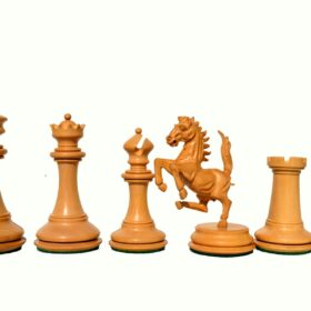 Ferrari Series Chess Pieces Boxwood & Padauk 4.4" King-5078